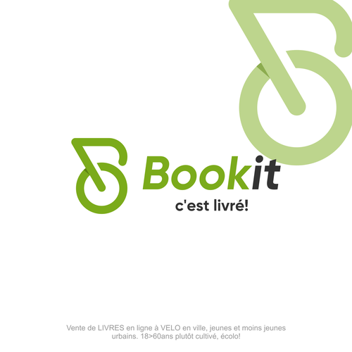 Design di BOOKIT Genève, c'est livré! Livres en ligne livré à vélo! di JvMORE