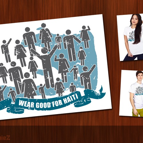 Design di Wear Good for Haiti Tshirt Contest: 4x $300 & Yudu Screenprinter di Midi Adhi