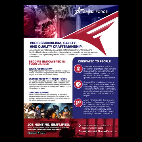 Ameri-Force electronic brochure Design by ektadevesh