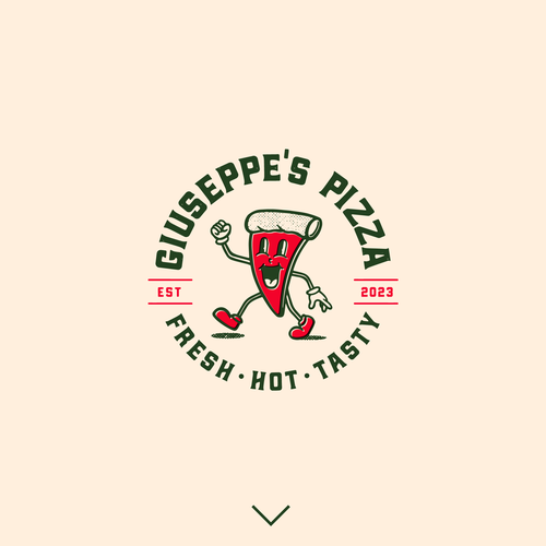 Modern & hip logo for a mobile pizza business Design by BearFace™