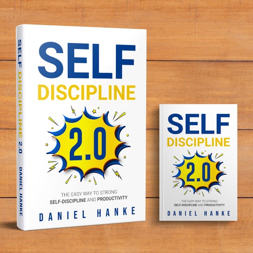 Book cover for a book about SELF-DISCIPLINE Design by DZINEstudio™