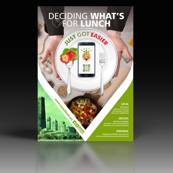 Design by aiwamiura titled "Flyer munch land app"