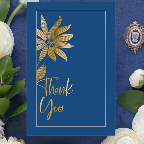 Thank you card design Design réalisé par ivala