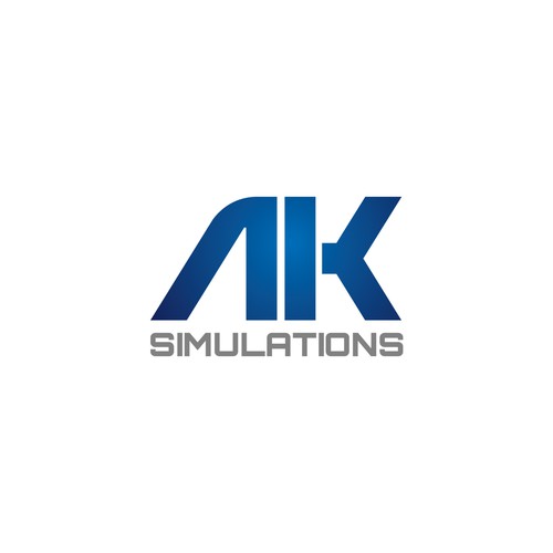 Create a futuristic and catchy logo for AK Simulations Design by Atank