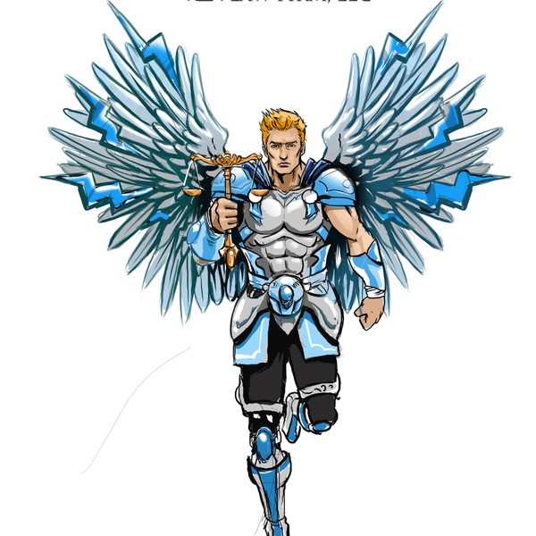 ANGEL mascot for a Law firm