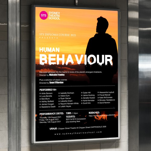 Design a Poster for Our Show "Human Behaviour" Design by Create_Point