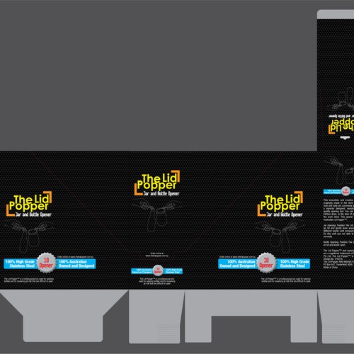 The Lid Popper  (jar and bottle opener) needs packaging Design by Rumon79