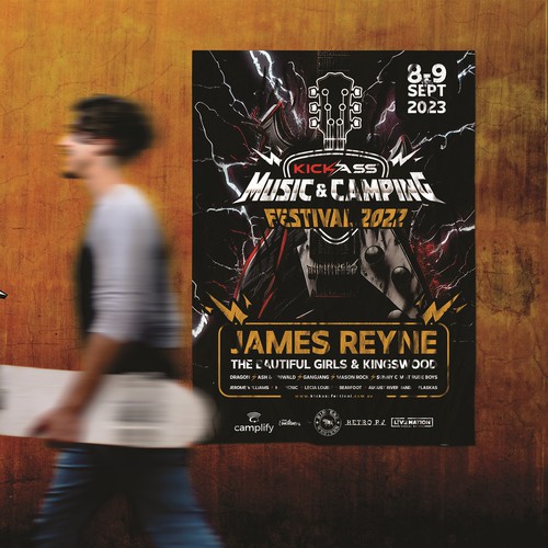 Design Design Music & Camping Festival Poster por KS BOY