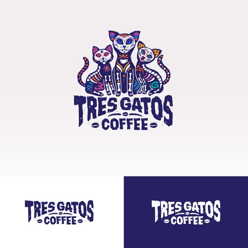 TRES GATOS COFFEE LOGO Design by haganhuga