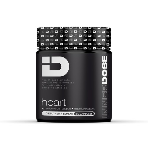 Minimal supplement bottle label design for male elite athletes Design by Imee008