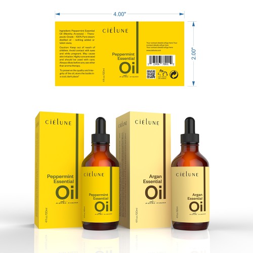 Design di Create a Simple Brand Packaging for Pure Essential Oil Company di Imee008