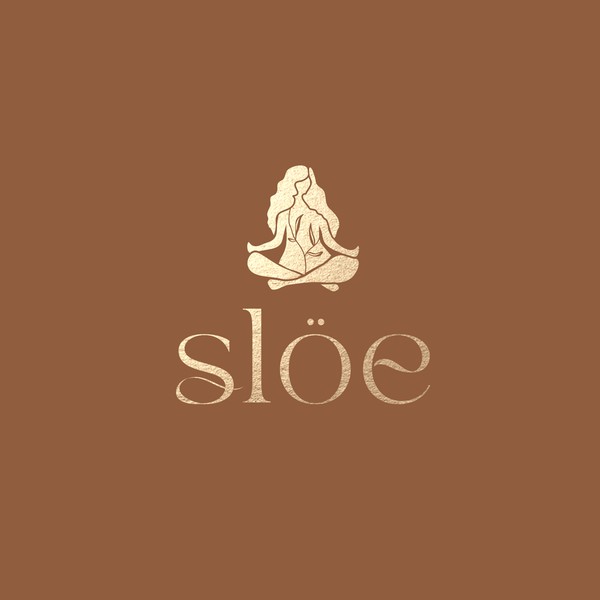 Elegant Organic Yoga Fashion Logo