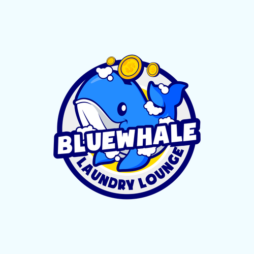 Unleash Your Creativity, Logo Design for "Blue Whale Laundry Lounge" Design by asmui11