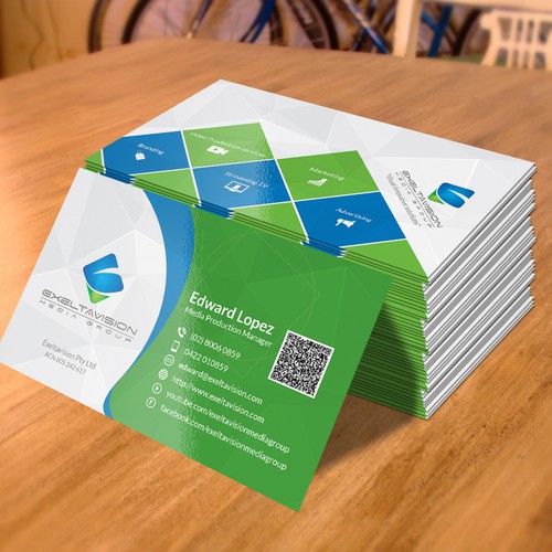 Business Card to represent THREE Service Divisions Design by Twin Ashek Masum