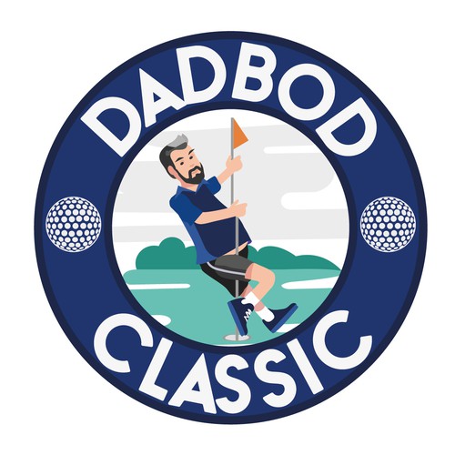DadBod Classic Logo (golf outing) Design by Zeynep Bala Tuncer