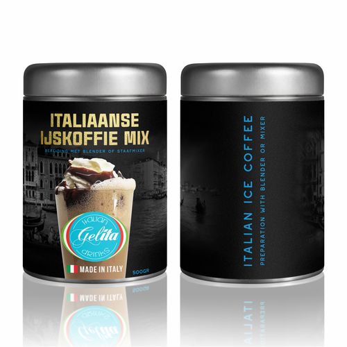 Italian Ice Coffee mix @ home  Label Design by FXSammy