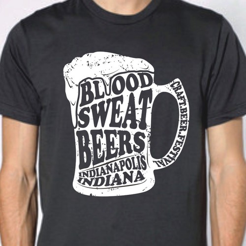 Creative Beer Festival T-shirt design Diseño de BRTHR-ED
