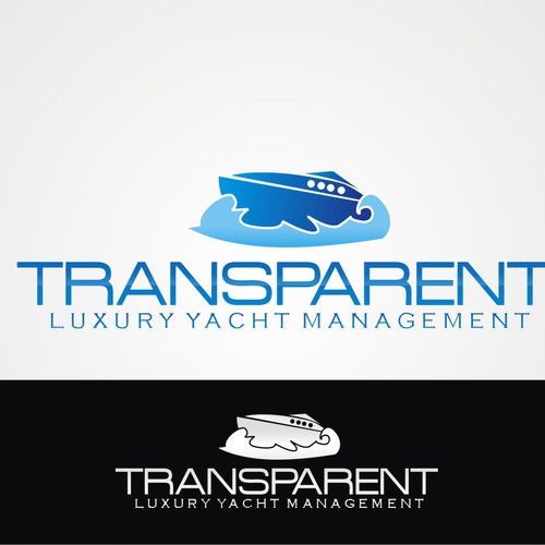 logo for TRANSPARENT Luxury Yacht Management Design by aank93