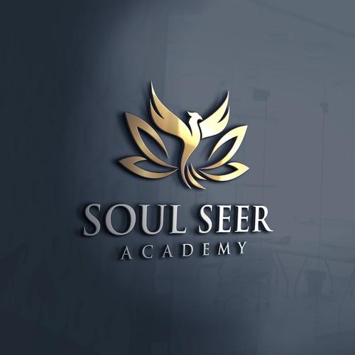 Streamlined ‘iconic’ logo for a spiritual development academy. Design by Schöpfer