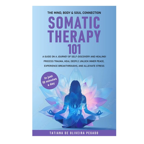 Beautiful & powerful book cover with a lotus flower design Design by 99_master