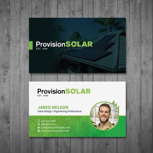 Solar Business Cards Design by Tcmenk