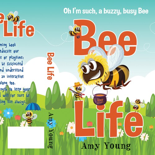 Create a Childrens charactor Bee for a book cover Design by dalim