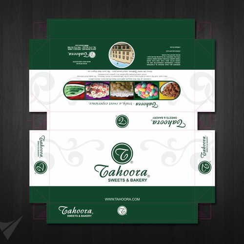 Help Tahoora Sweets & Bakery design their packaging boxes Design by Velvedy Designs