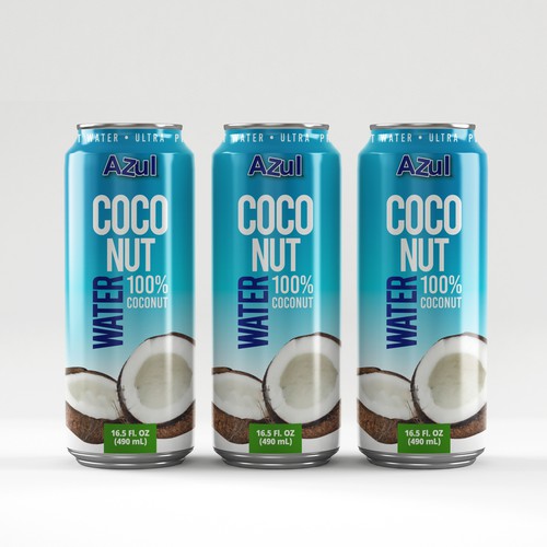 HELP CREATE A COCONUT WATER LABEL PART OF COCONUT WATER LINEUP 100% COCONUT WATER Diseño de creationMB