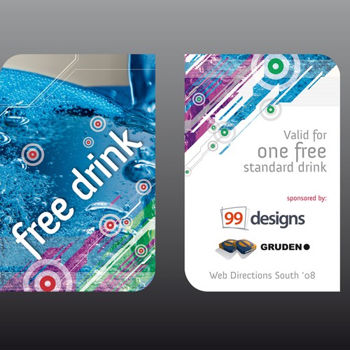 Design the Drink Cards for leading Web Conference! Diseño de imnotkeen
