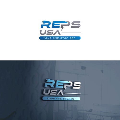 Diseño de Rep's USA Logo de elfbaf