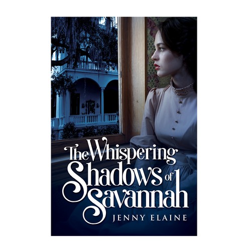 Create a stunning book cover with a 1940s lady, an air of mystery, and images of Savannah, Georgia Design by TRIWIDYATMAKA