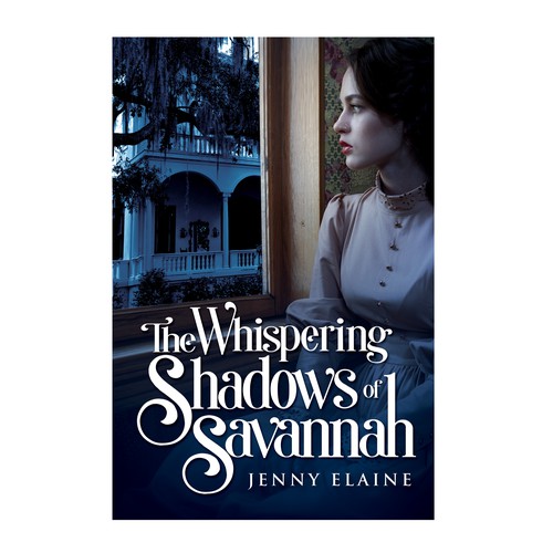 Create a stunning book cover with a 1940s lady, an air of mystery, and images of Savannah, Georgia Design by TRIWIDYATMAKA