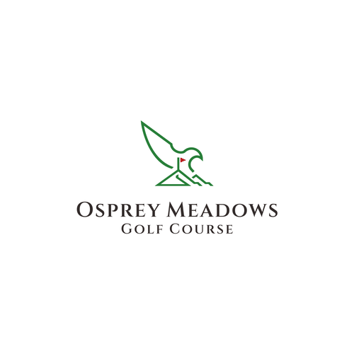 Golf Course Logo - Osprey Meadows Golf Course at Tamarack Design by Media Ciptadi