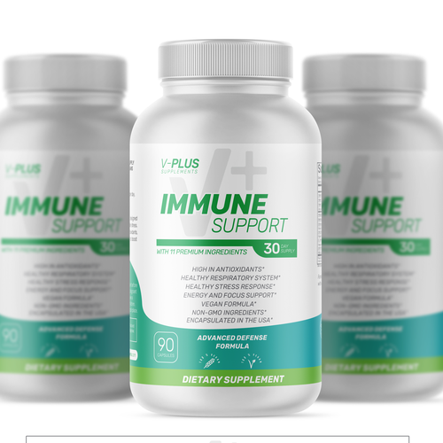 Designs | Label for Immune Supplement | Product label contest