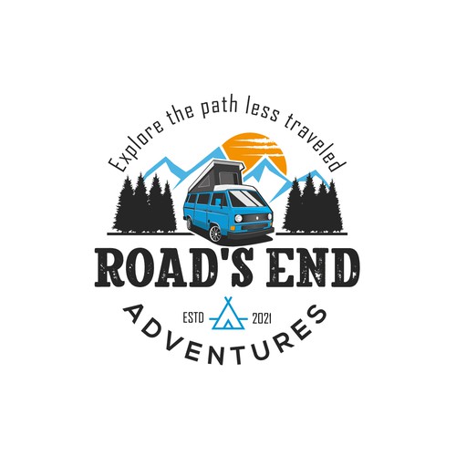 Logo for adventure van rental business Design by Vulfman