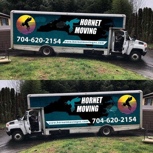 Hornet Moving truck Wrap Design by Logicainfo ♥