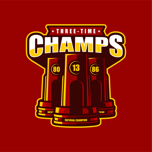 Basketball Logo for Team 'Three-Time Champs' - Your Winning Logo Featured on Major Sports Network Design by WADEHEL