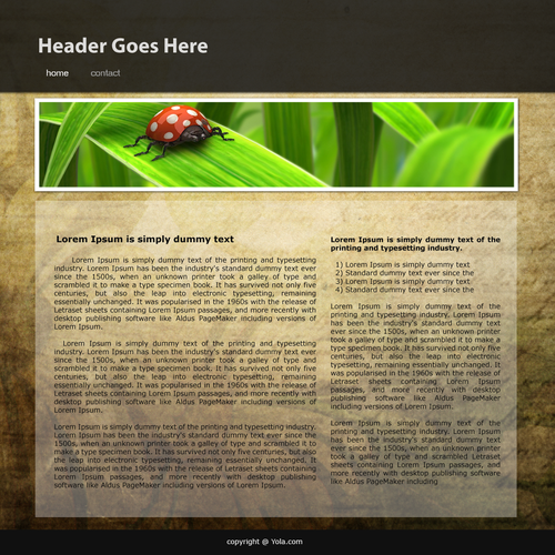 Design di One page Website Templates di Wanted