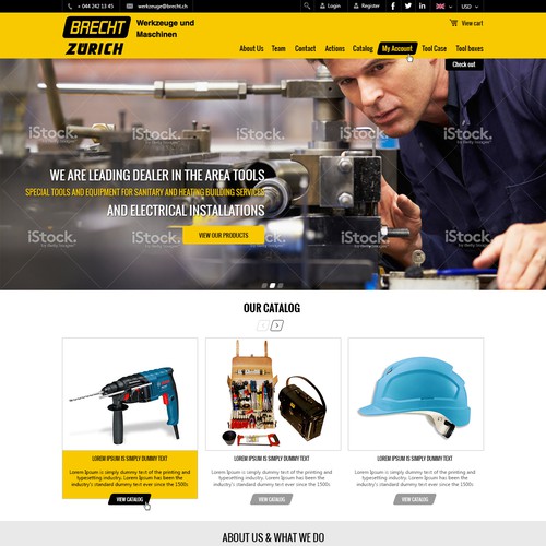 Web page design contest entry by milanno