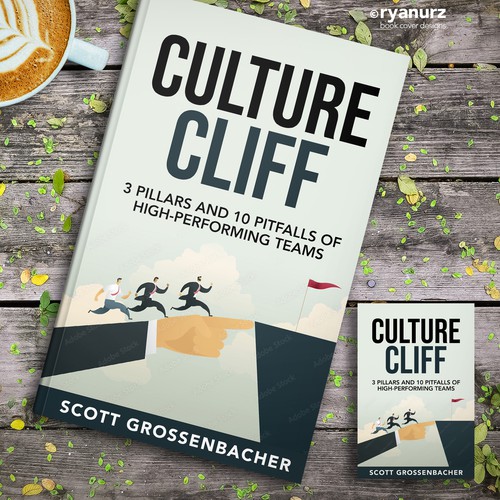 Bold, simple book cover for leaders! Design by ryanurz