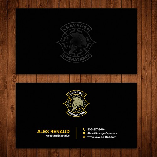 Business Card & Letterhead for Armed Security Agency Design by ™SF_Design™