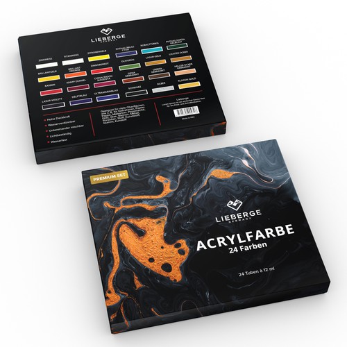 Creative packaging design for acrylic painting Design by CK Graphic