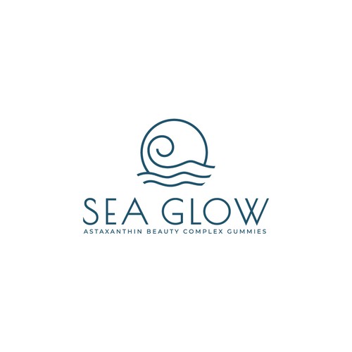 Lux Beauty Gummy Supplement made from Algae - "Sea Glow" Design by Monk Brand Design