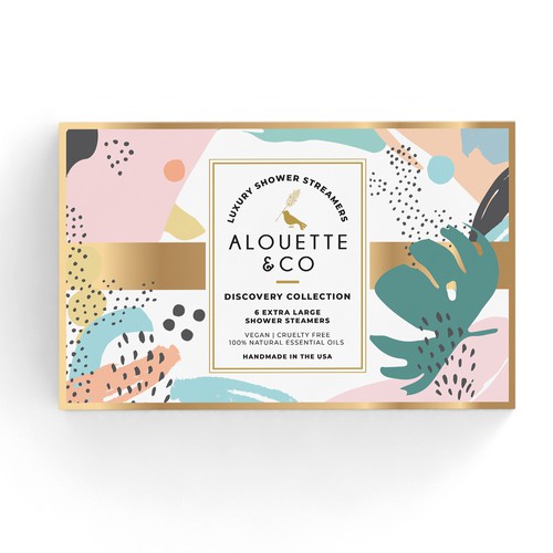 Design Beautiful Colorful Shower Steamer Gift Box that shouts Click me!  for French Luxury Bath & Shower Company Design by EffieK