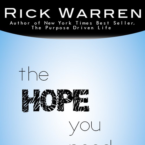 Design Rick Warren's New Book Cover Diseño de James Hume