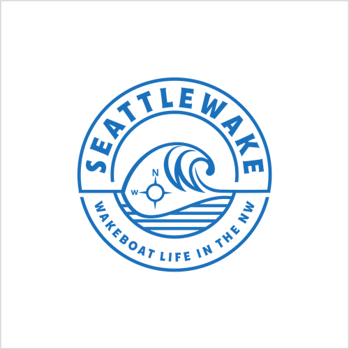 NEW logo for seattlewake -  wakesurfing logo Design by rehan20