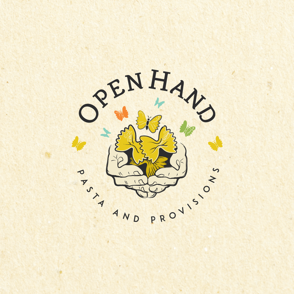 Design by (Magenta) titled "Logo for Pasta Company Formed by Pandemic Needs"