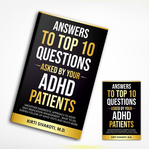 'Design a book cover for ADHD book for doctors' Design by Shark Azer