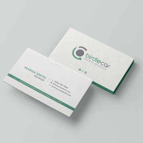 business card for company called birdie Design by Brandmaker artist