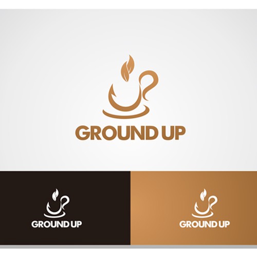 Create a logo for Ground Up - a cafe in AOL's Palo Alto Building serving Blue Bottle Coffee! Design por SDKDS